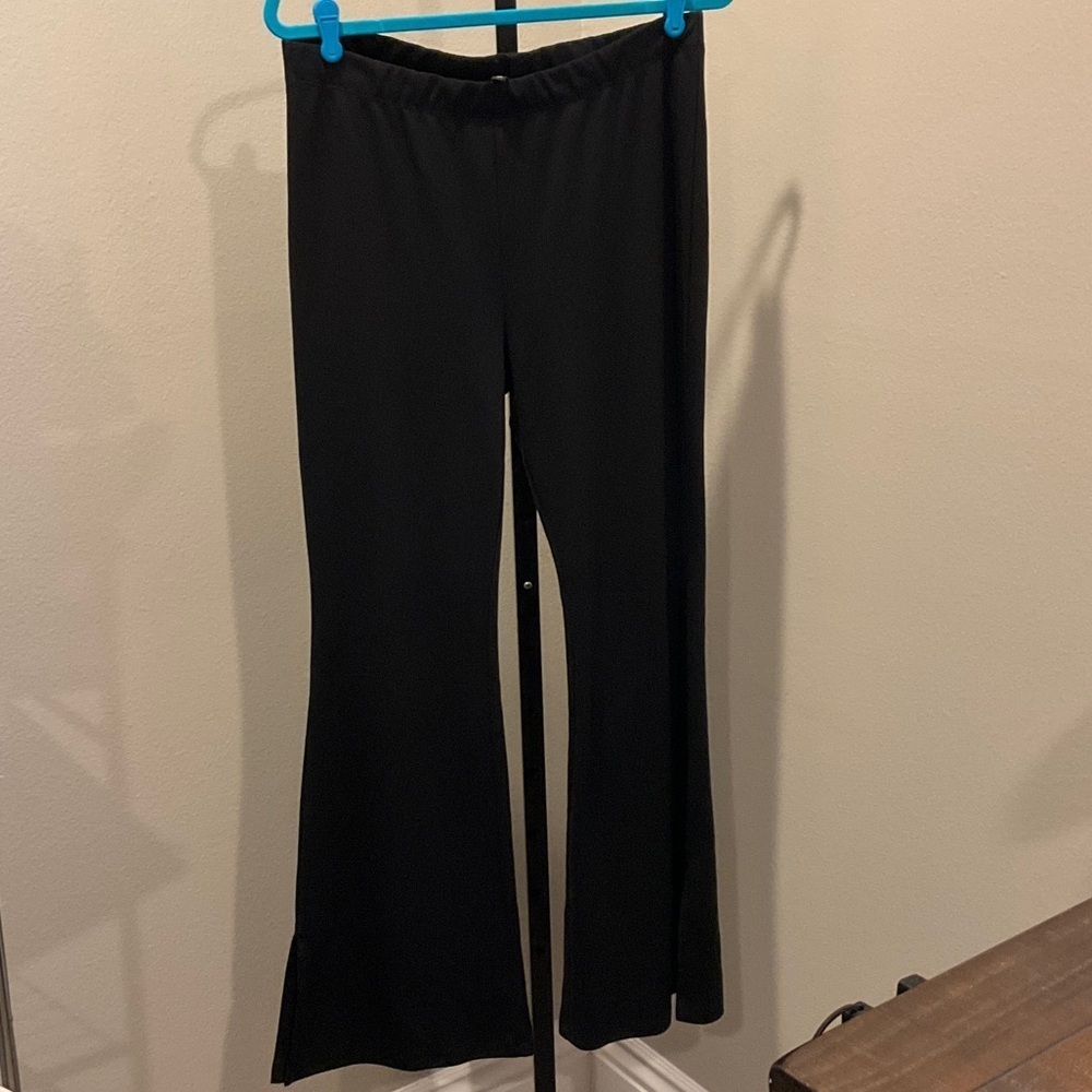 Divided Black Flare Pants NWOT